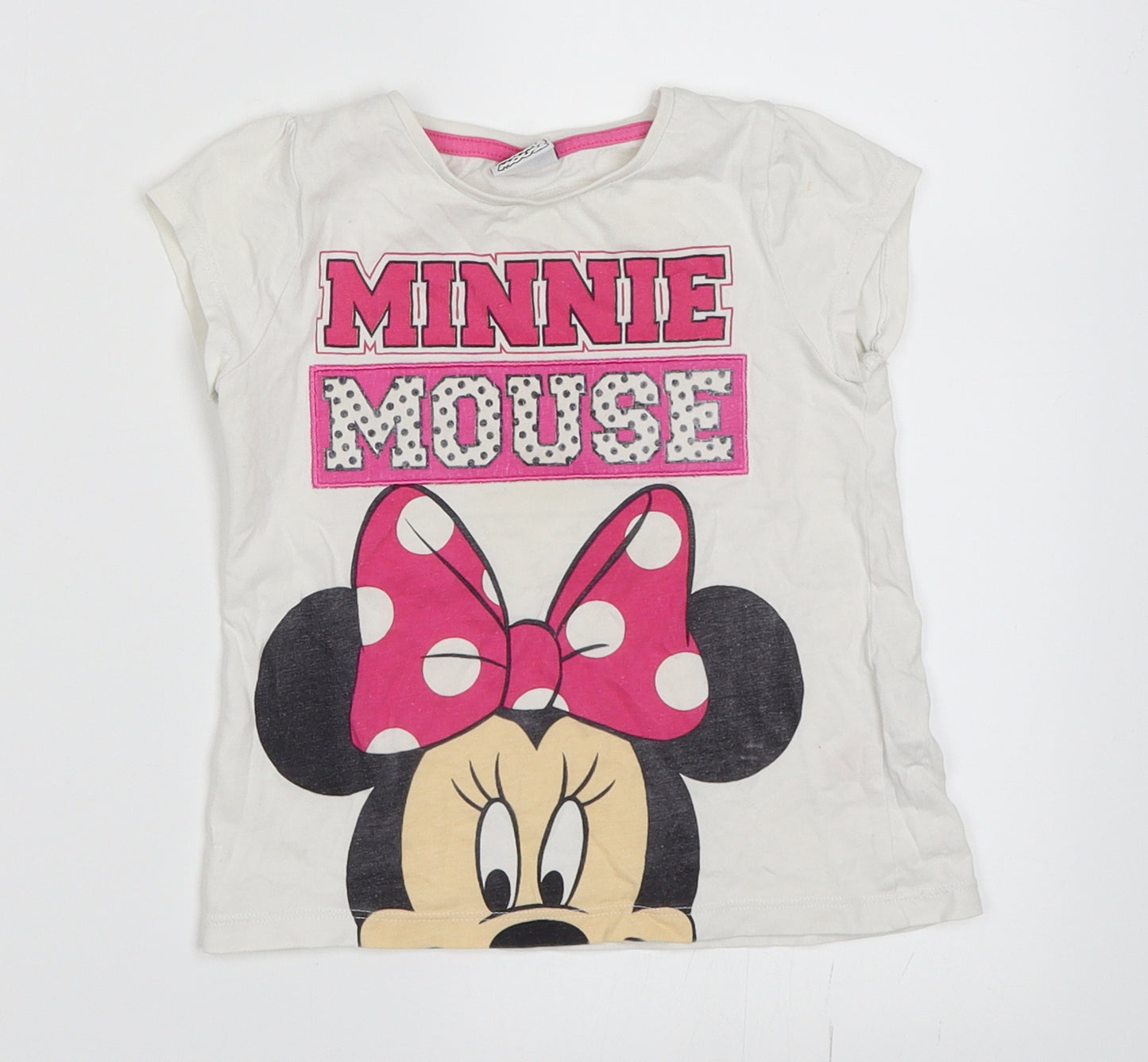 Disney Girls White   Basic T-Shirt Size 18-24 Months  - Minnie Mouse
