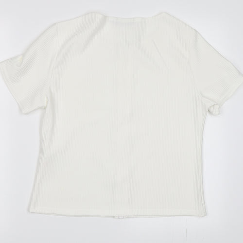PRETTYLITTLETHING Womens White   Basic T-Shirt Size 12