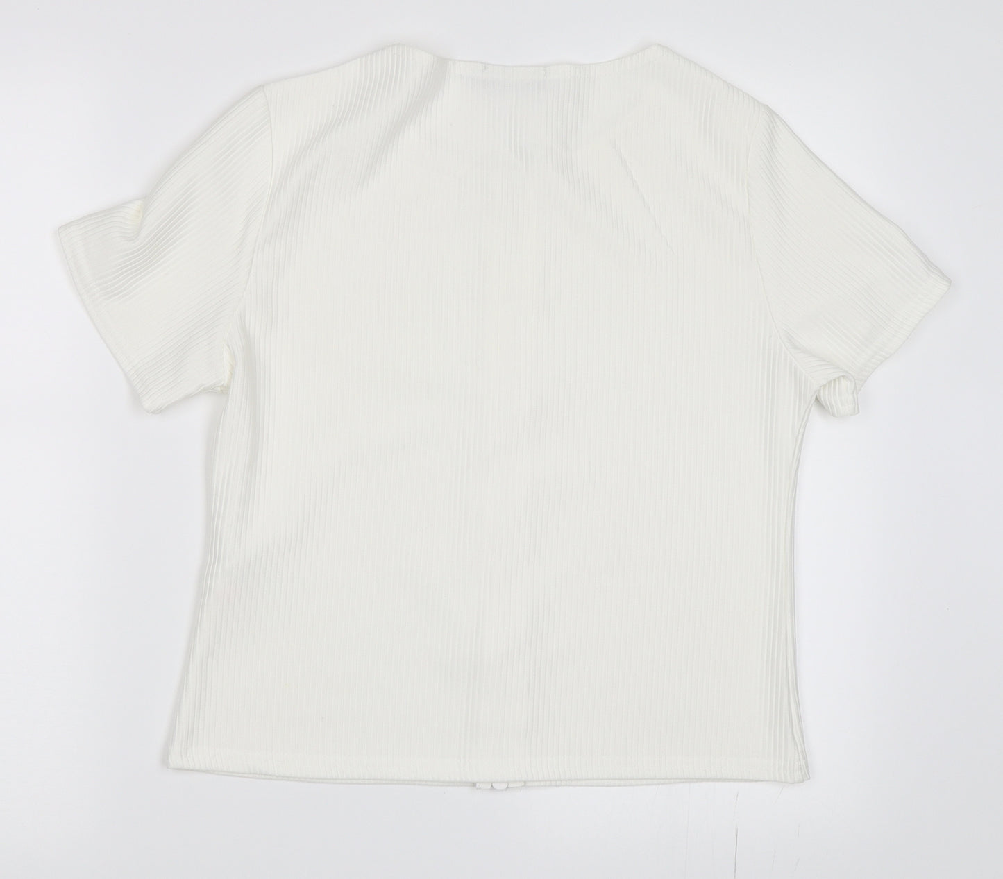 PRETTYLITTLETHING Womens White   Basic T-Shirt Size 12