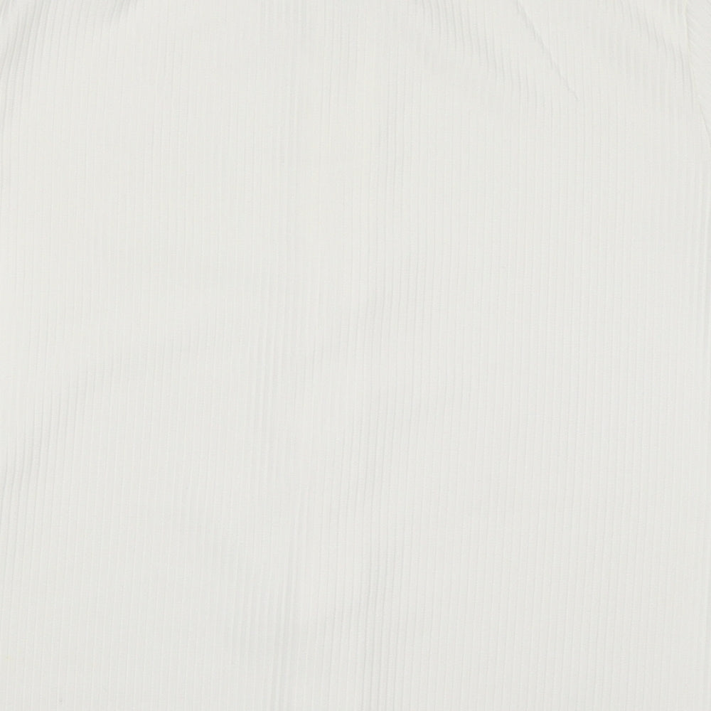 PRETTYLITTLETHING Womens White   Basic T-Shirt Size 12
