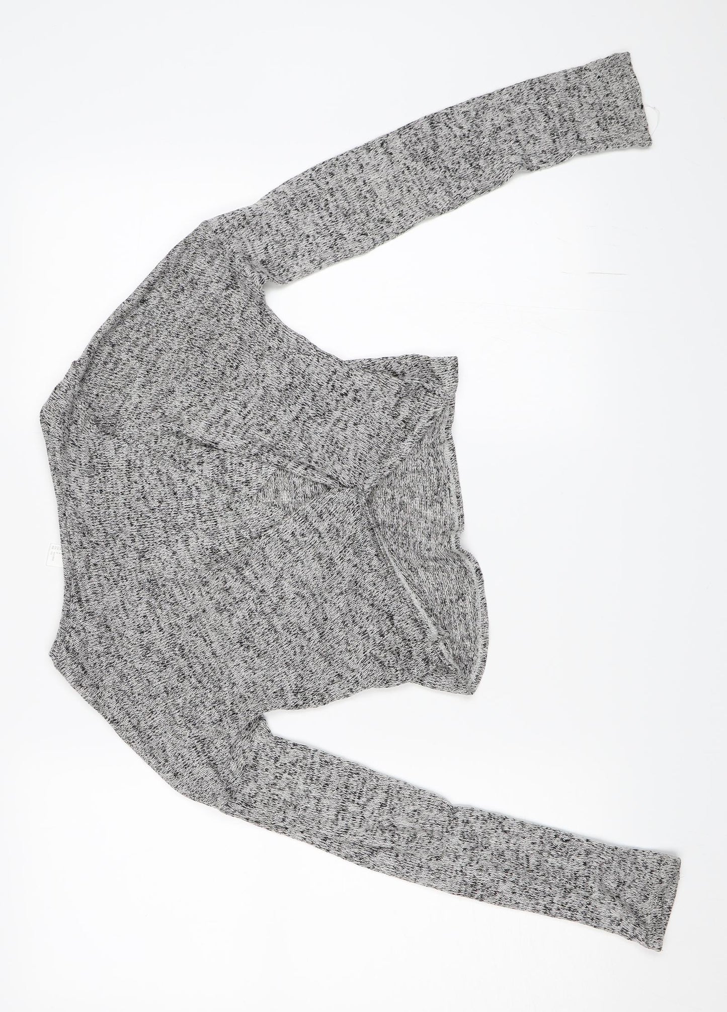 H&M Womens Grey   Cropped T-Shirt Size S