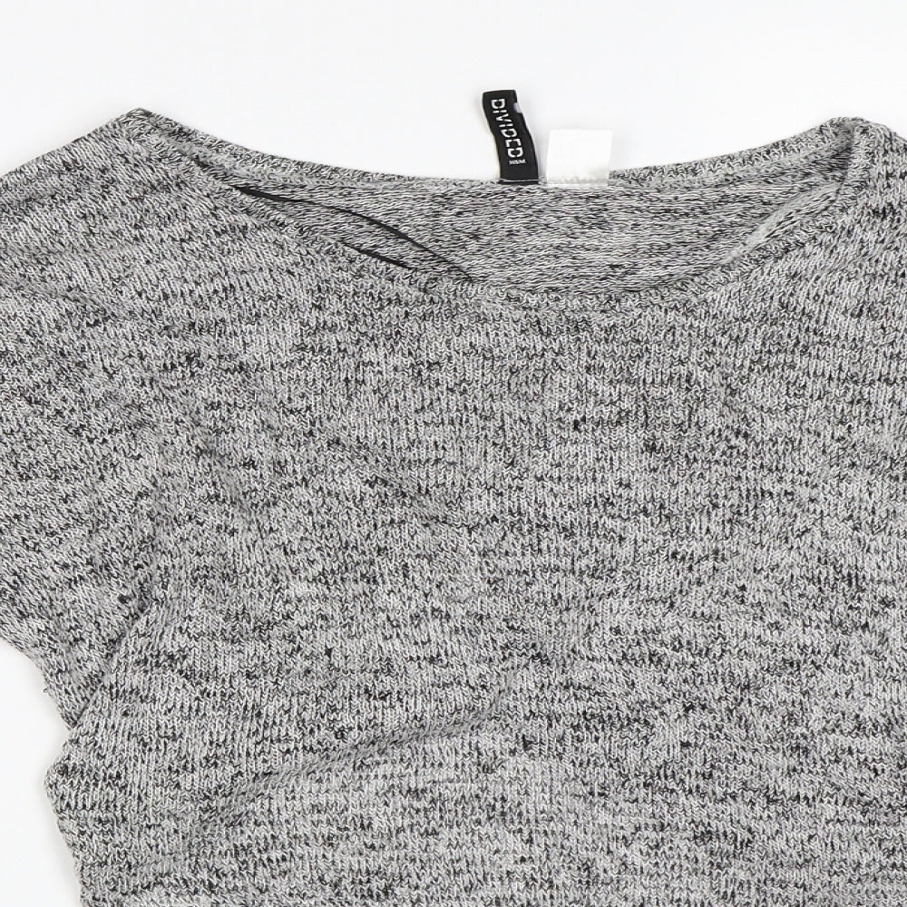 H&M Womens Grey   Cropped T-Shirt Size S