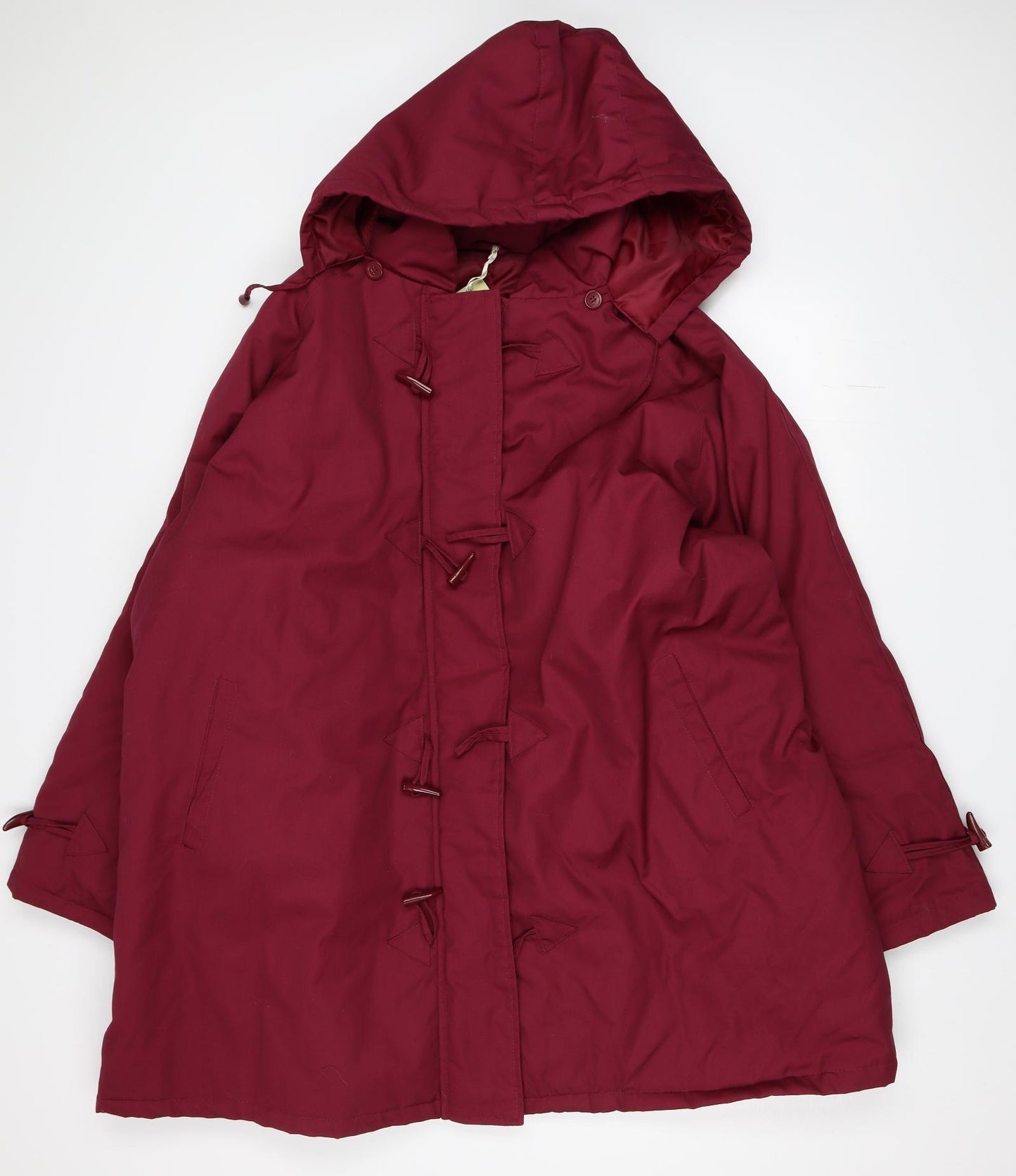 Being Casual Womens Red   Parka Coat Size 34