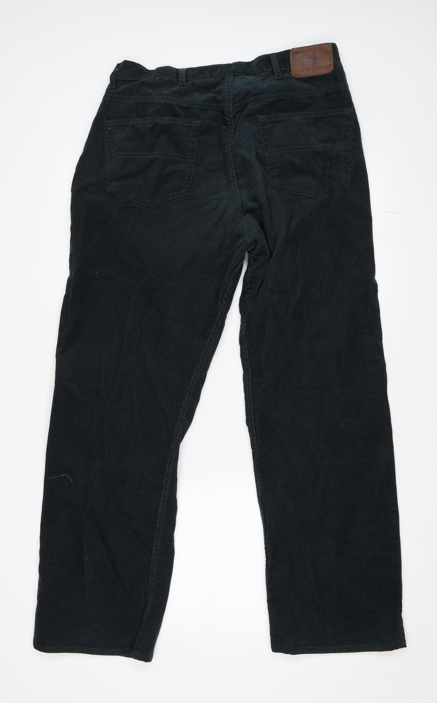 Marks and Spencer Mens Green  Corduroy Straight Jeans Size 40 in L33 in