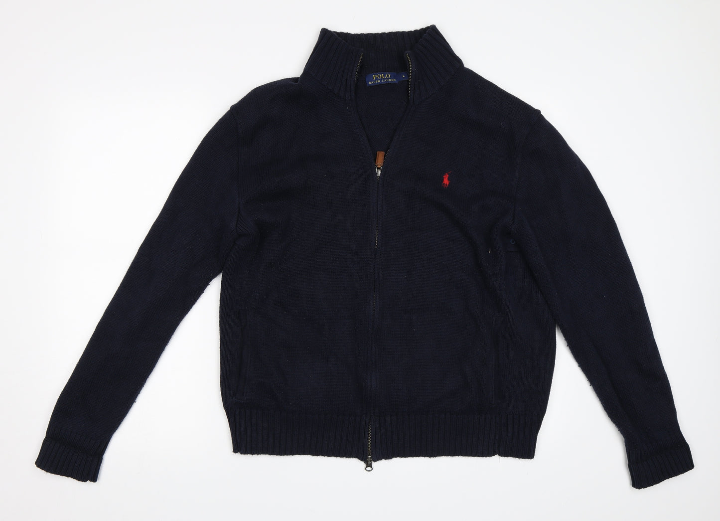 Ralph Lauren Mens Blue   Full Zip Jumper Size L