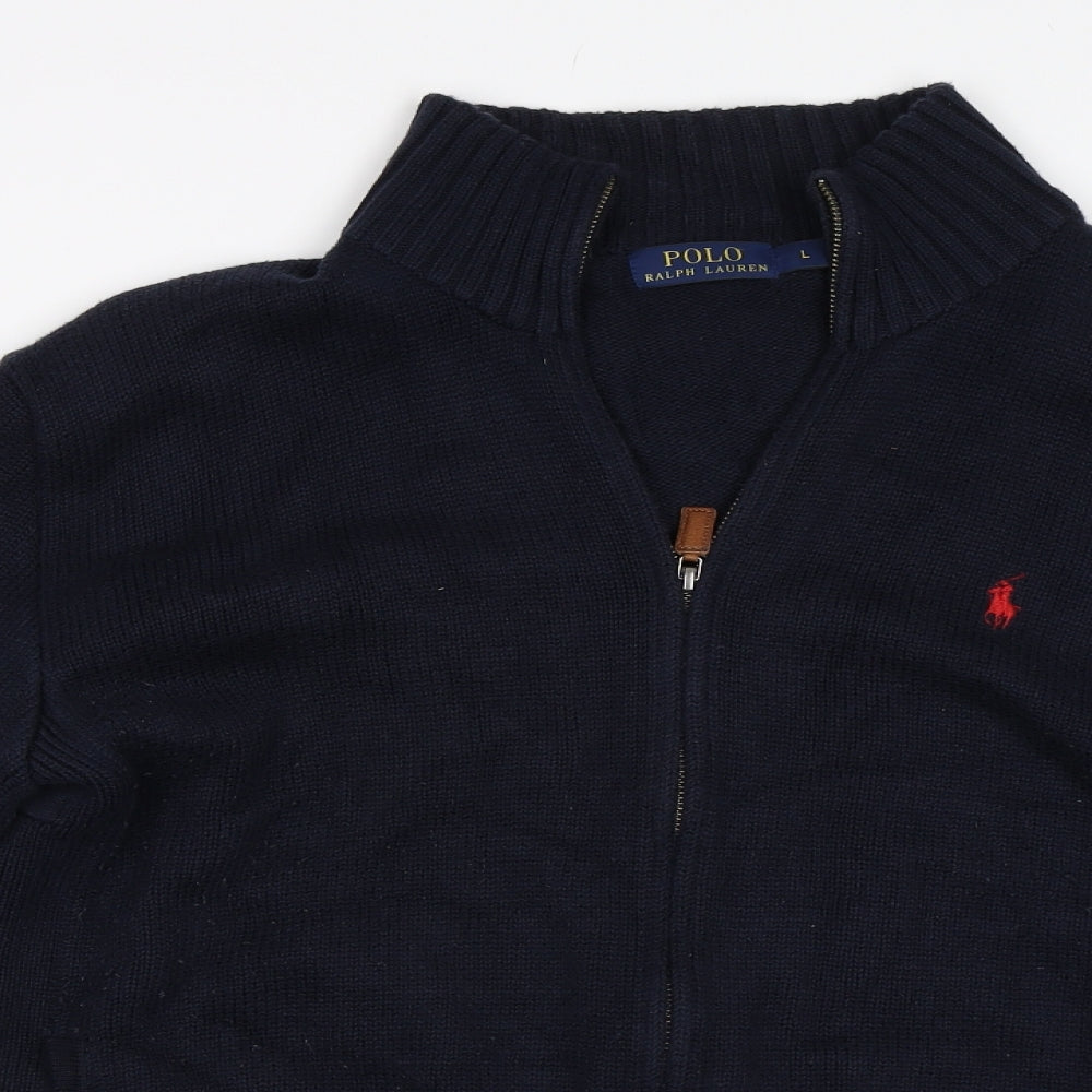 Ralph Lauren Mens Blue   Full Zip Jumper Size L
