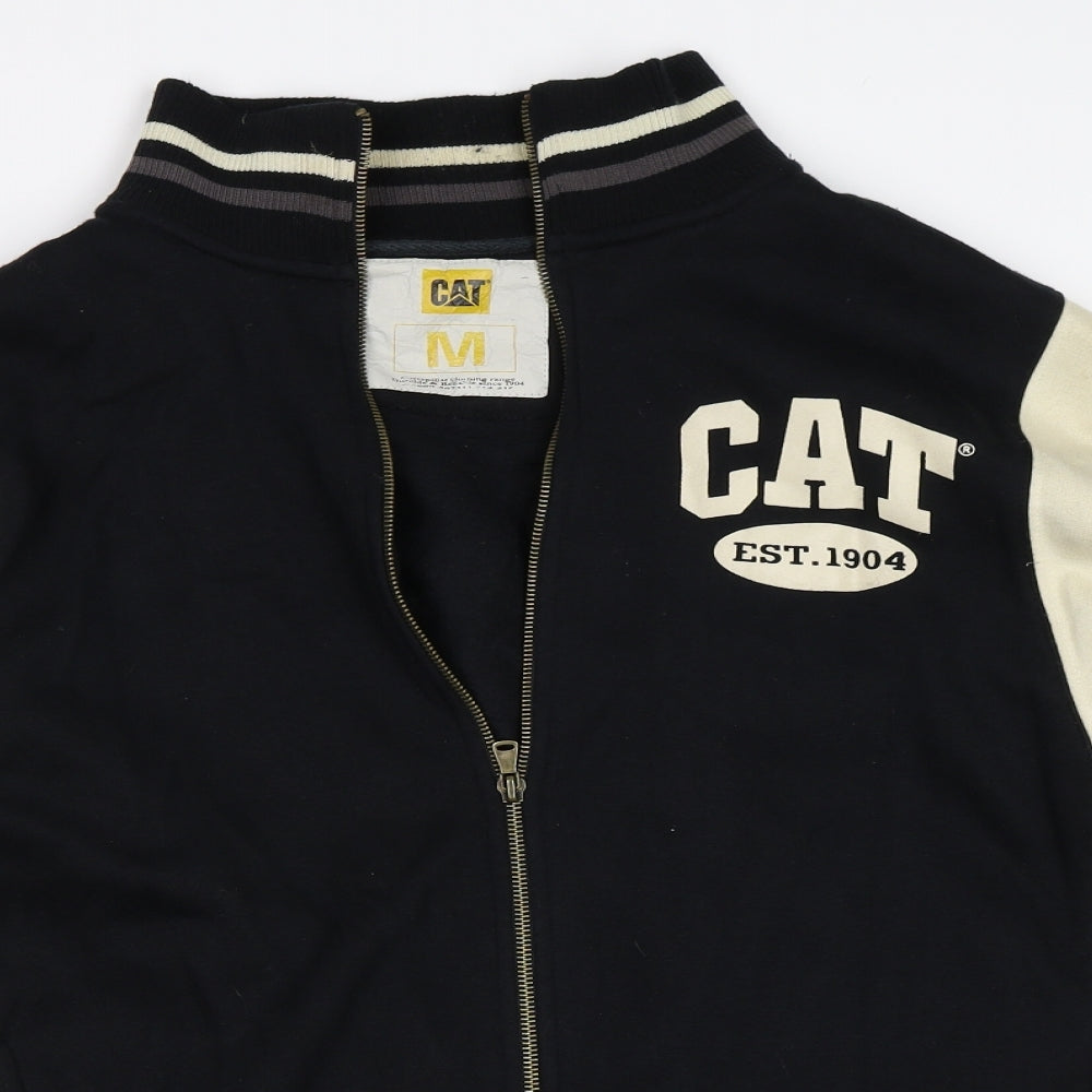 CAT Mens Black   Full Zip Sweatshirt Size M