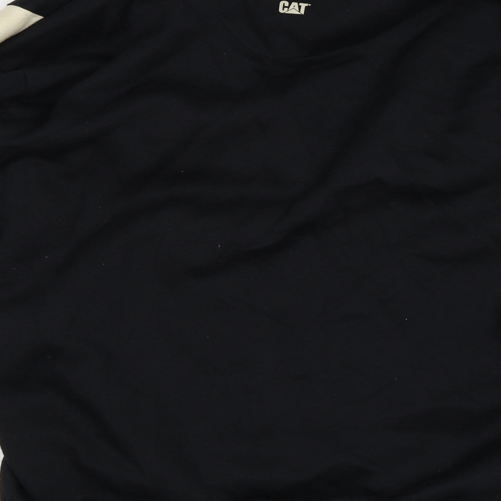CAT Mens Black   Full Zip Sweatshirt Size M