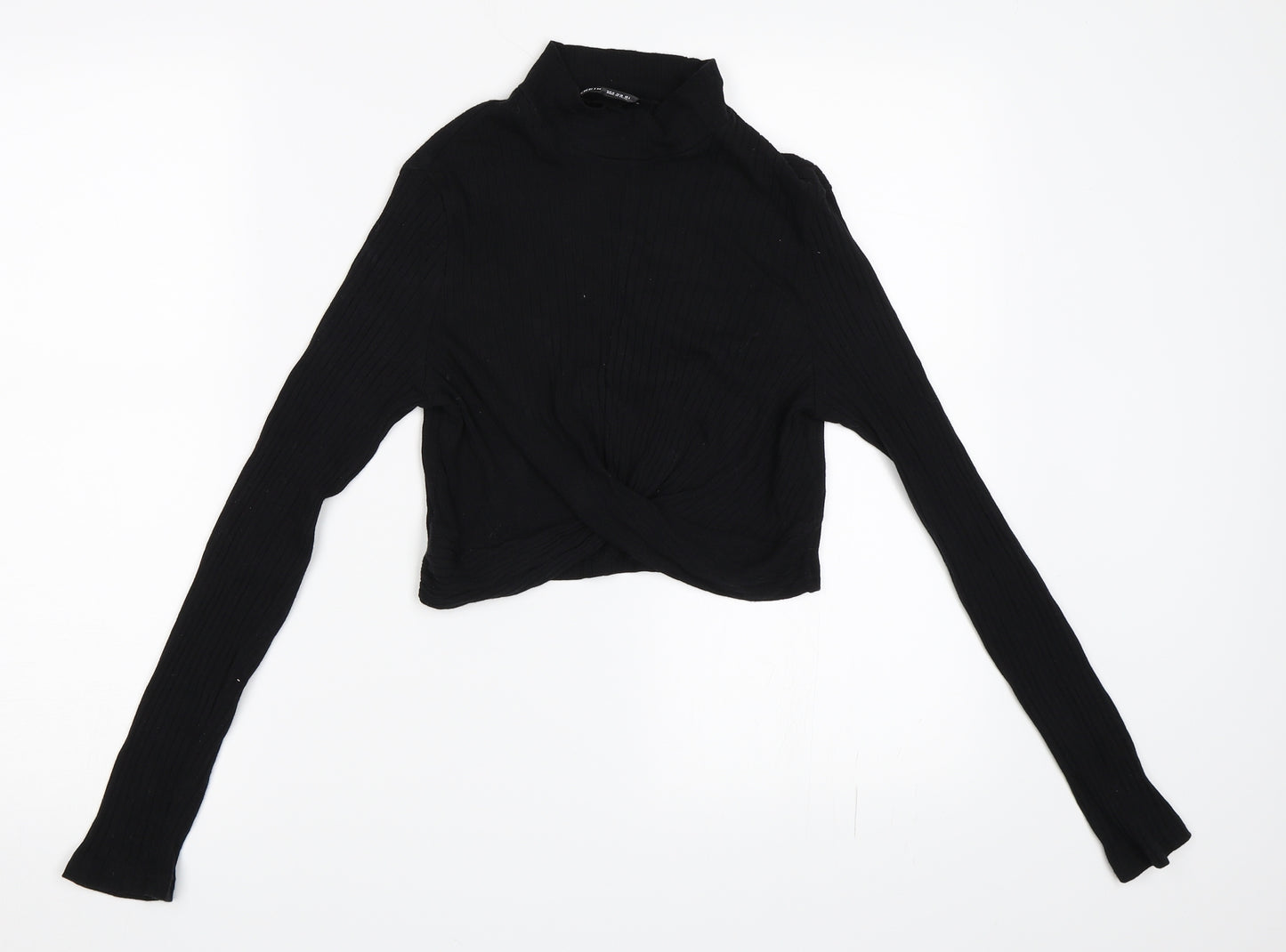 SheIn Womens Black   Cropped T-Shirt Size M