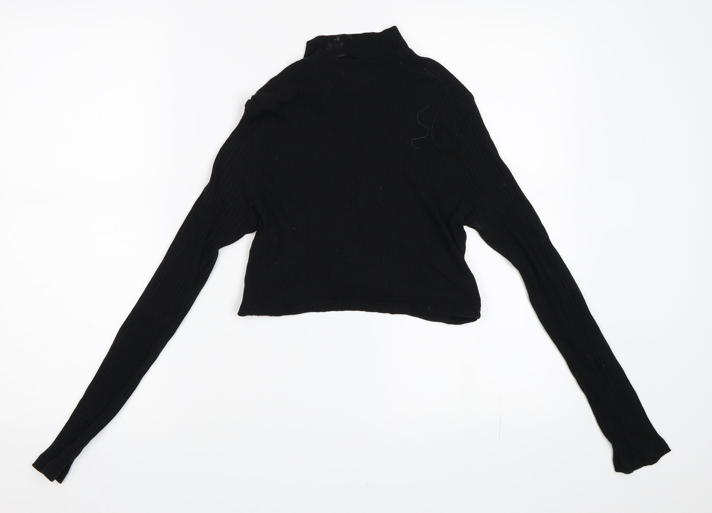 SheIn Womens Black   Cropped T-Shirt Size M