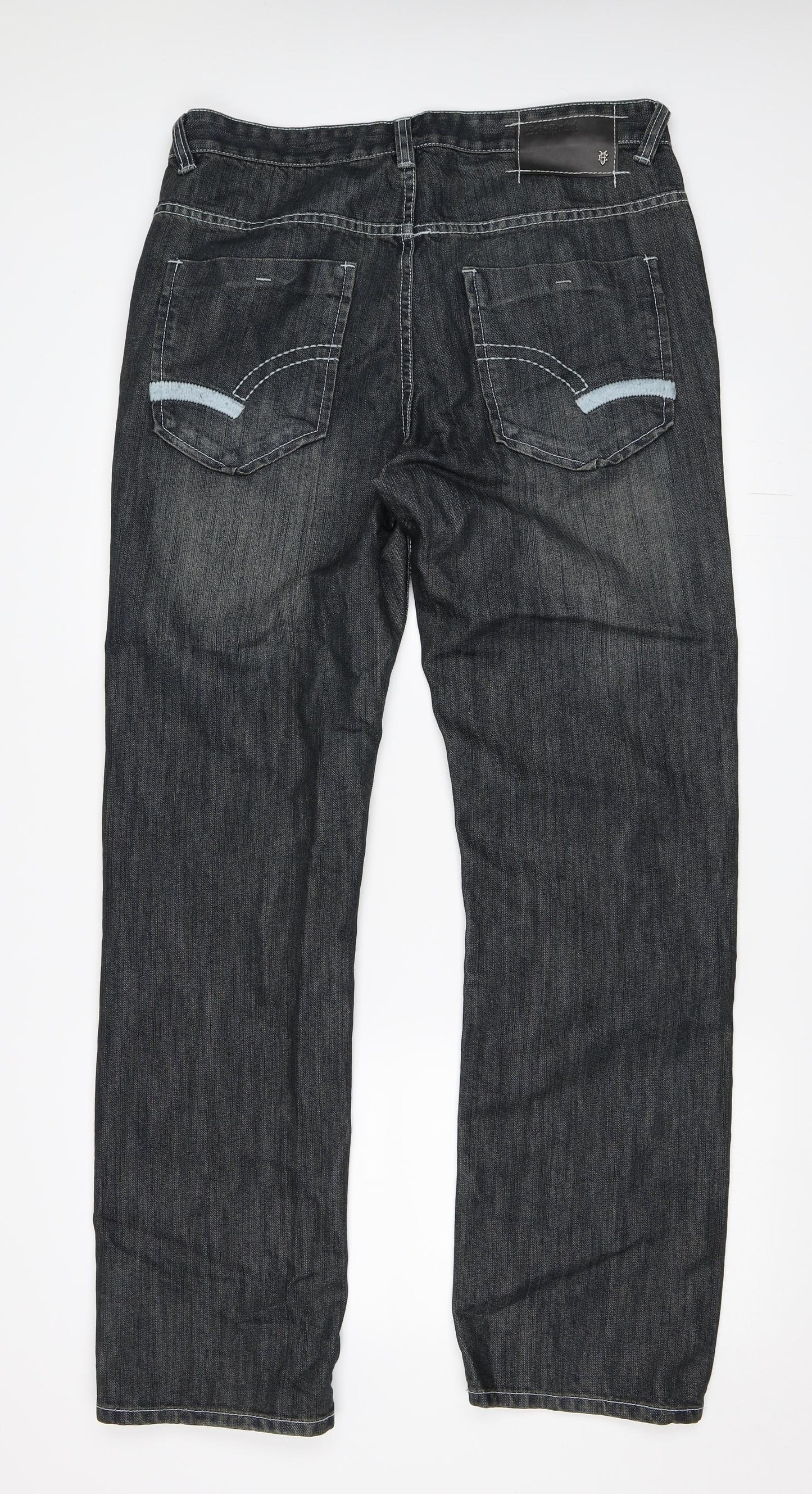 Ecko Unltd. Mens Blue  Denim Straight Jeans Size 34 in L33 in
