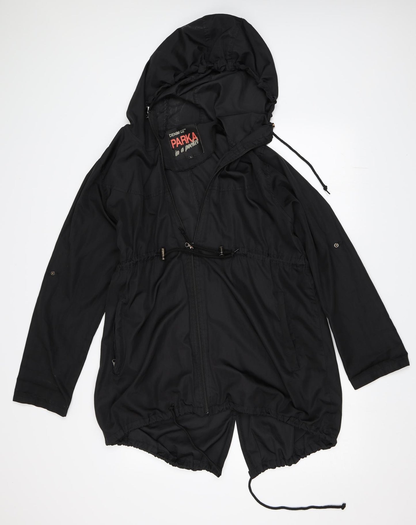 Primark Womens Black   Parka Coat Size L