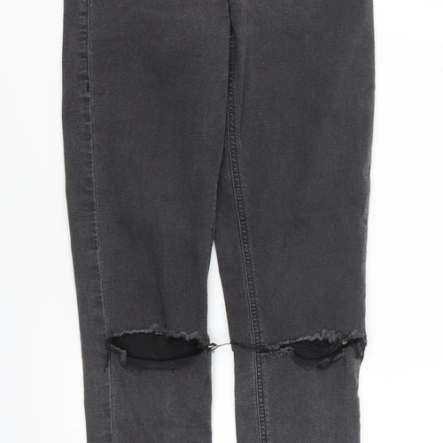 Topshop Womens Grey  Denim Skinny Jeans Size 25 in L27 in