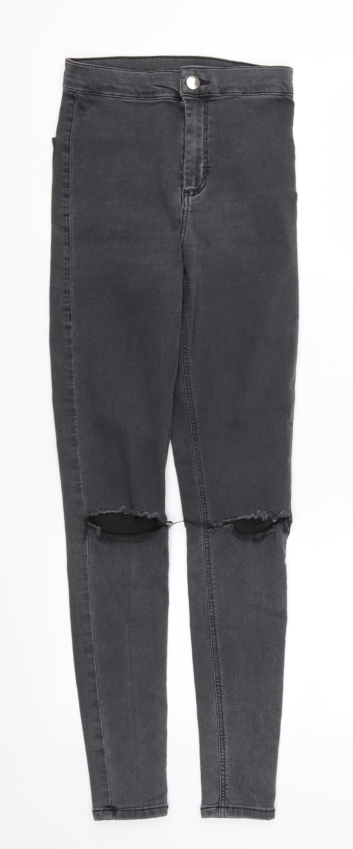 Topshop Womens Grey Denim Skinny Jeans Size 25 in L27 in