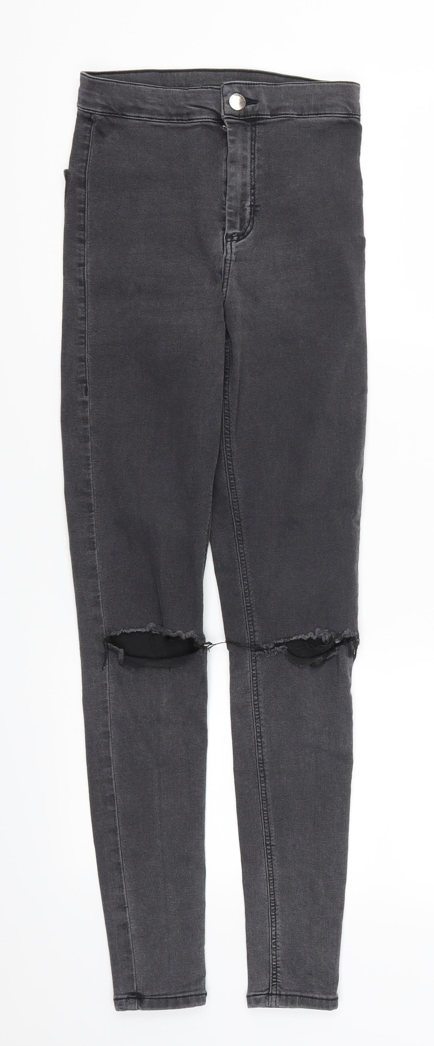 Topshop Womens Grey  Denim Skinny Jeans Size 25 in L27 in