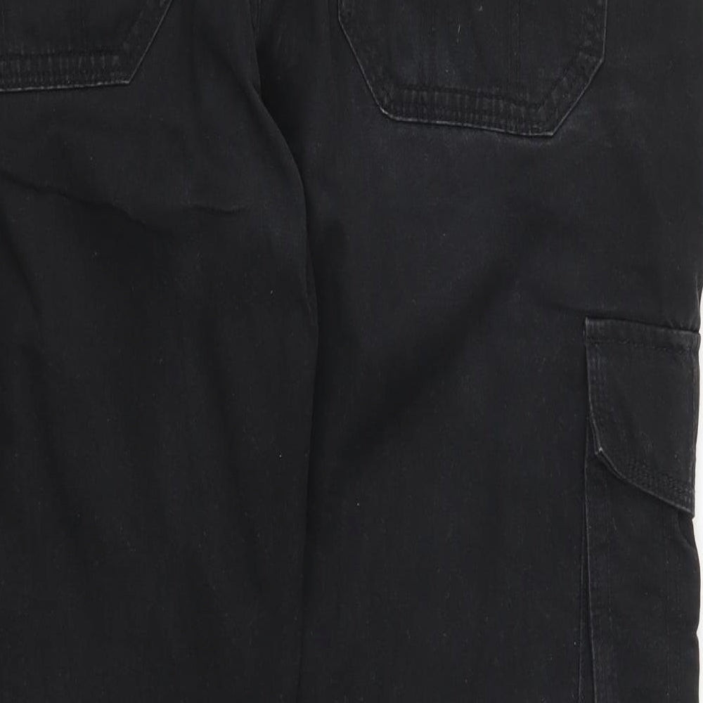 George Mens Black   Cargo Trousers Size 38 L30 in