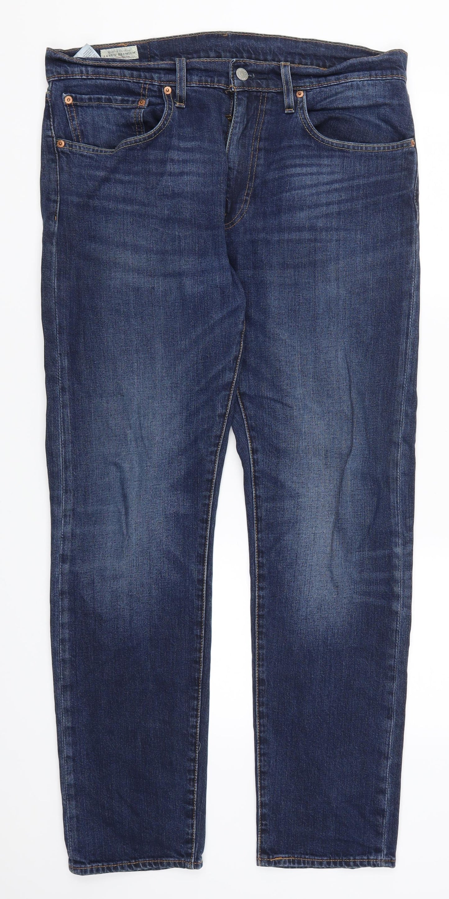 Levi Strauss & Co. Mens Blue  Denim Straight Jeans Size 34 L32 in