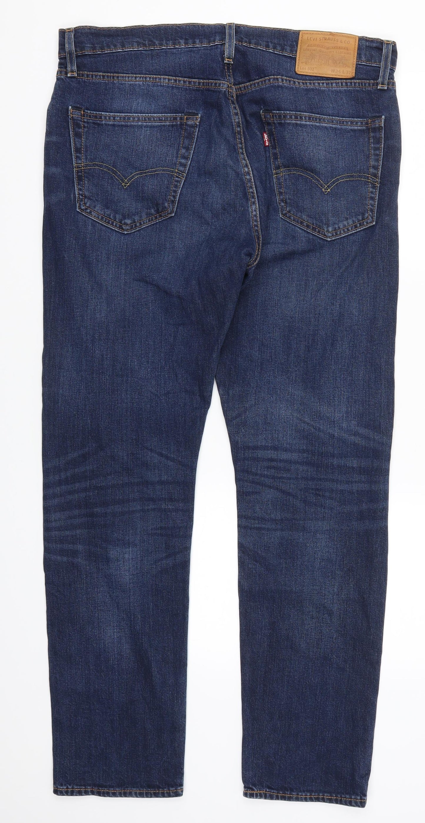 Levi Strauss & Co. Mens Blue  Denim Straight Jeans Size 34 L32 in