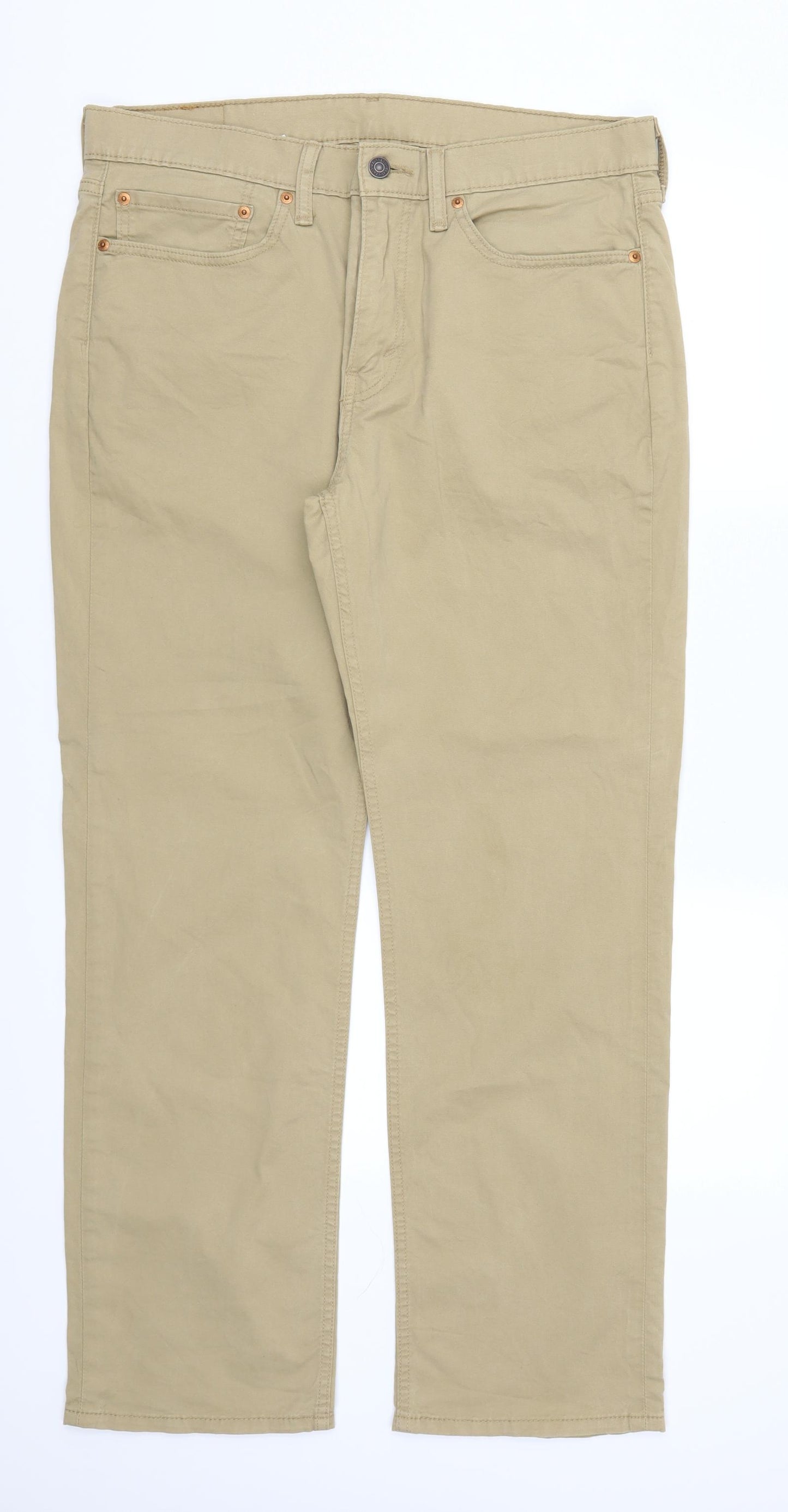 Levi Strauss & Co. Mens Beige   Trousers  Size 34 L30 in