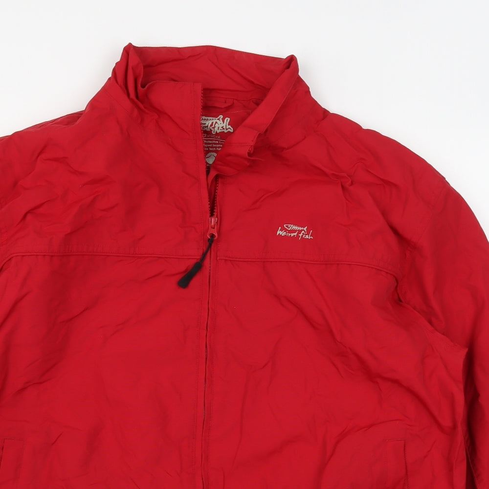 Weird Fish Mens Red   Jacket Coatigan Size L