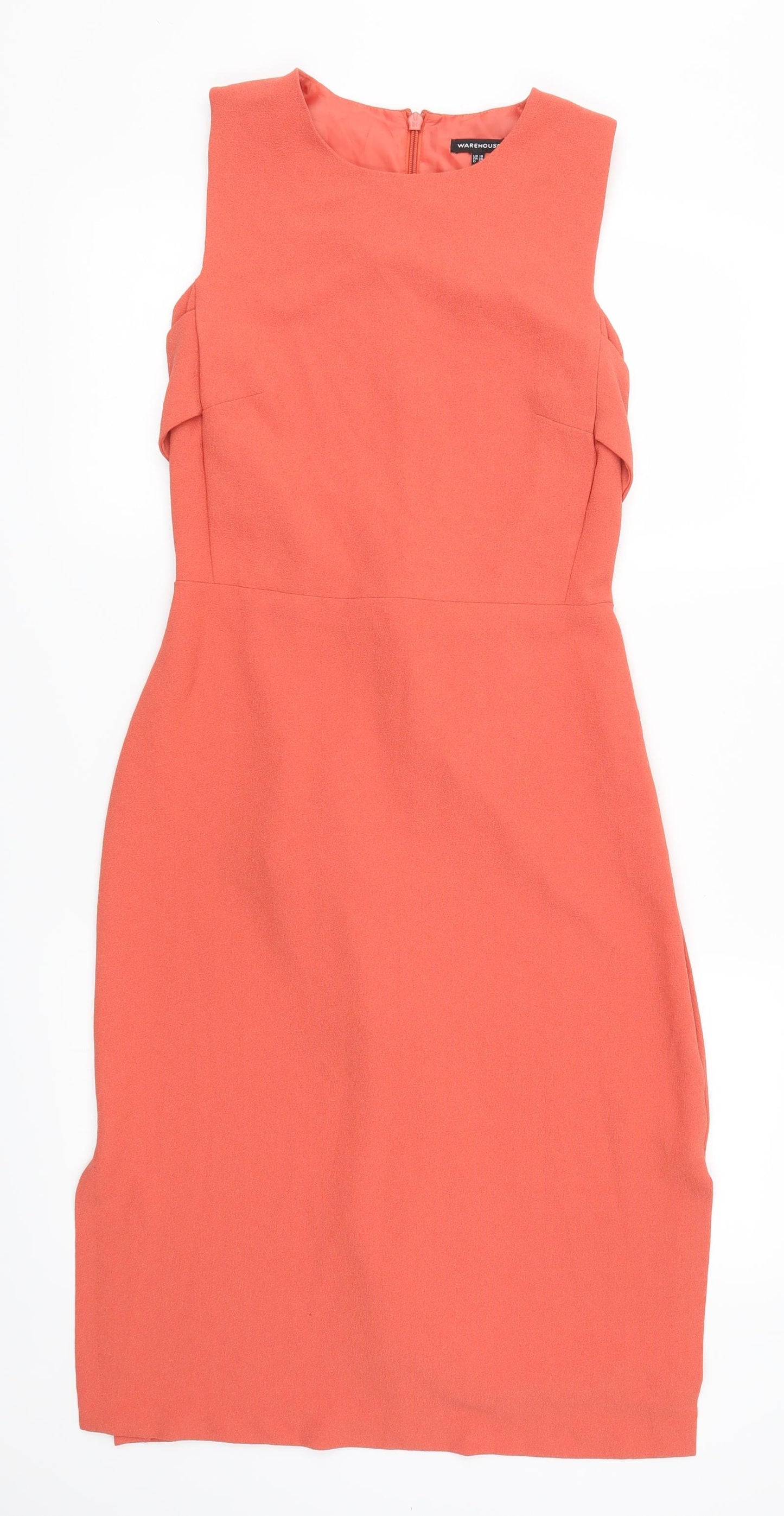 Warehouse Womens Pink   Pinafore/Dungaree Dress  Size 10
