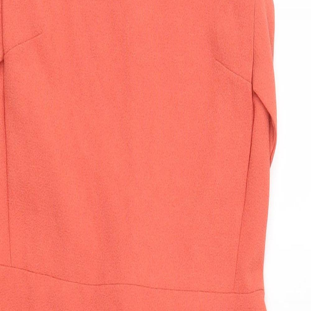 Warehouse Womens Pink   Pinafore/Dungaree Dress  Size 10