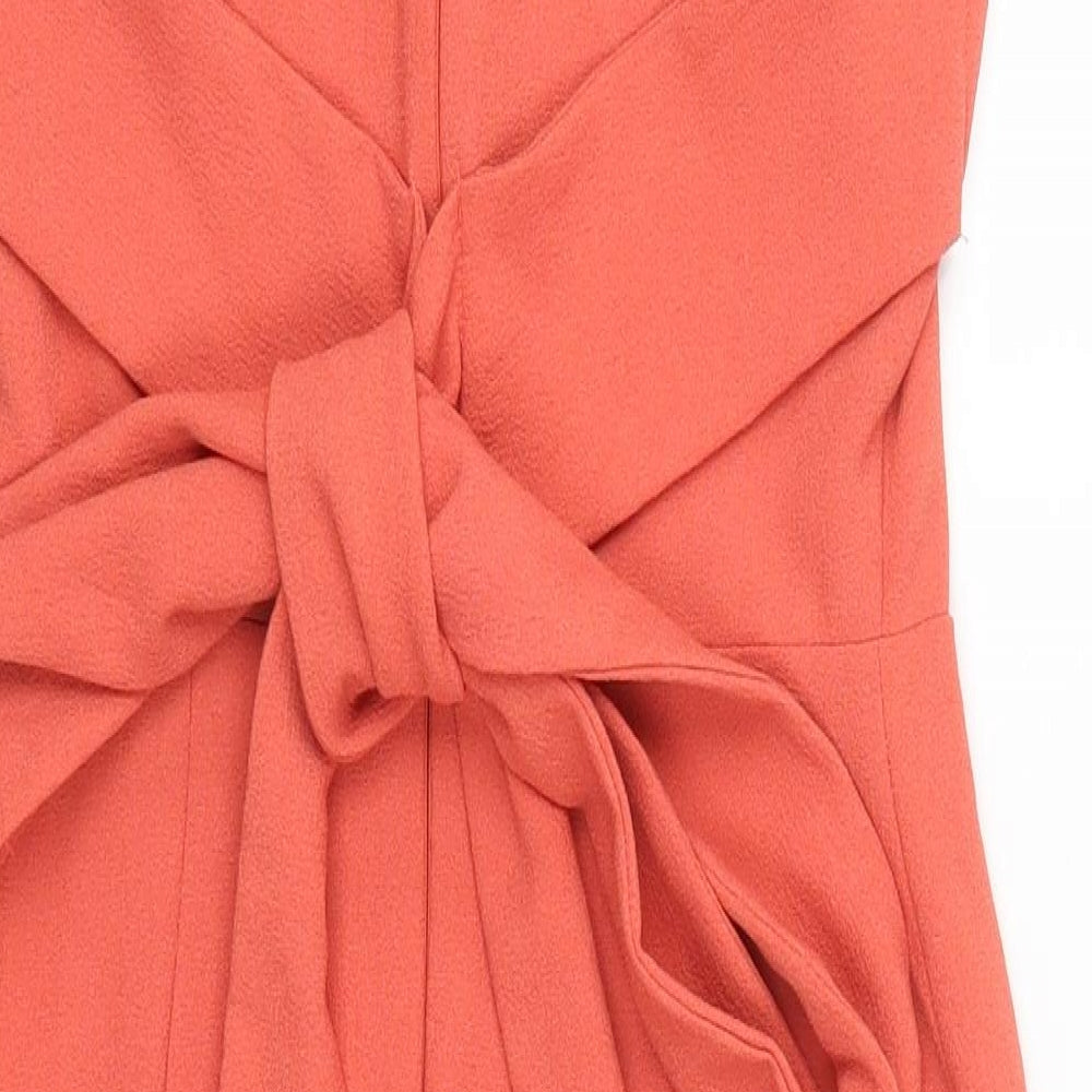 Warehouse Womens Pink   Pinafore/Dungaree Dress  Size 10