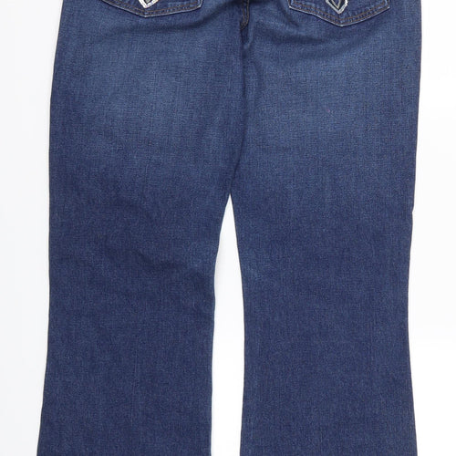 NYJD Womens Blue  Denim Bootcut Jeans Size 10 L30 in