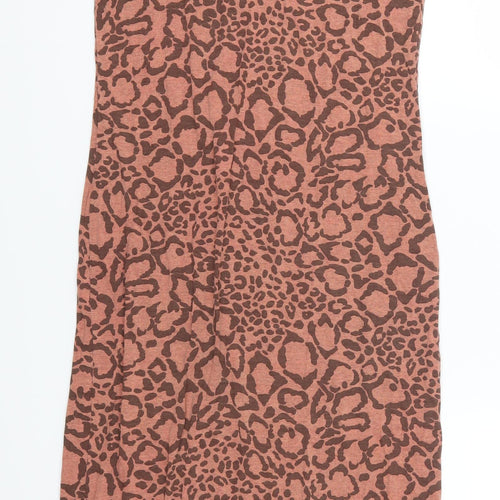 Post Card Womens Pink Animal Print  Tank Dress  Size XS