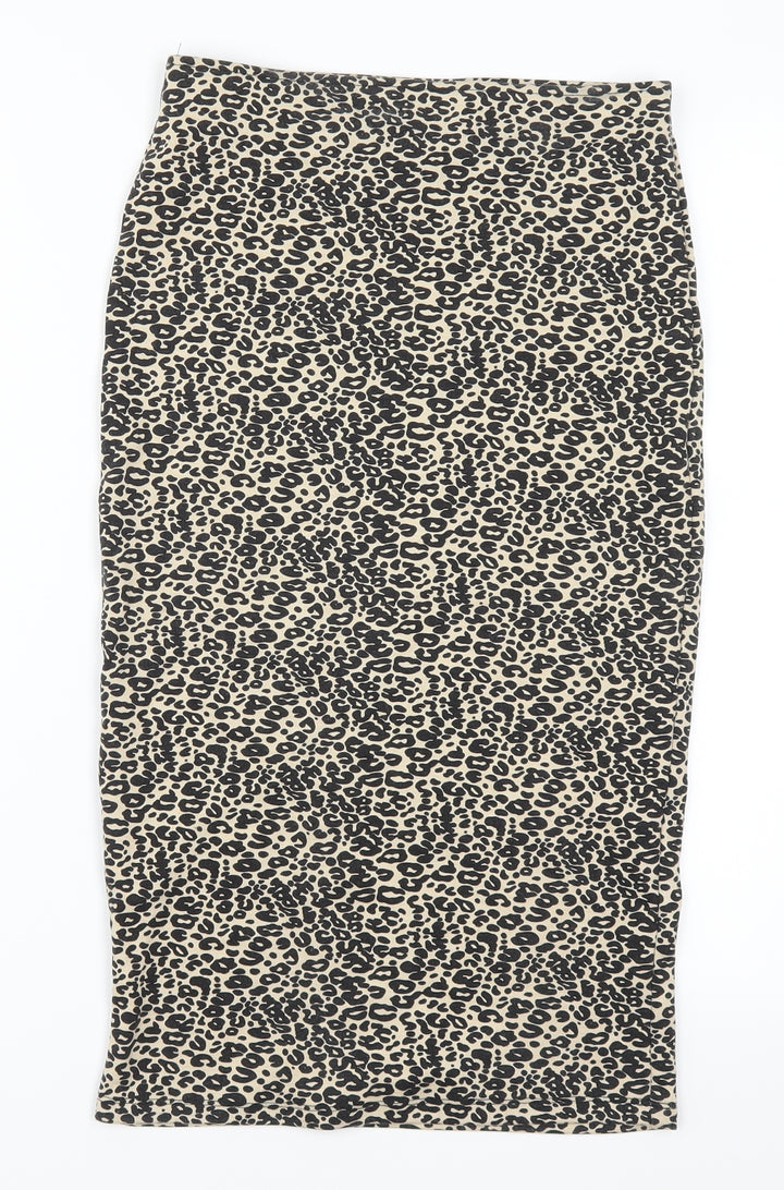 Joe Benbasset Womens Brown Animal Print Rayon Skort Set Size S