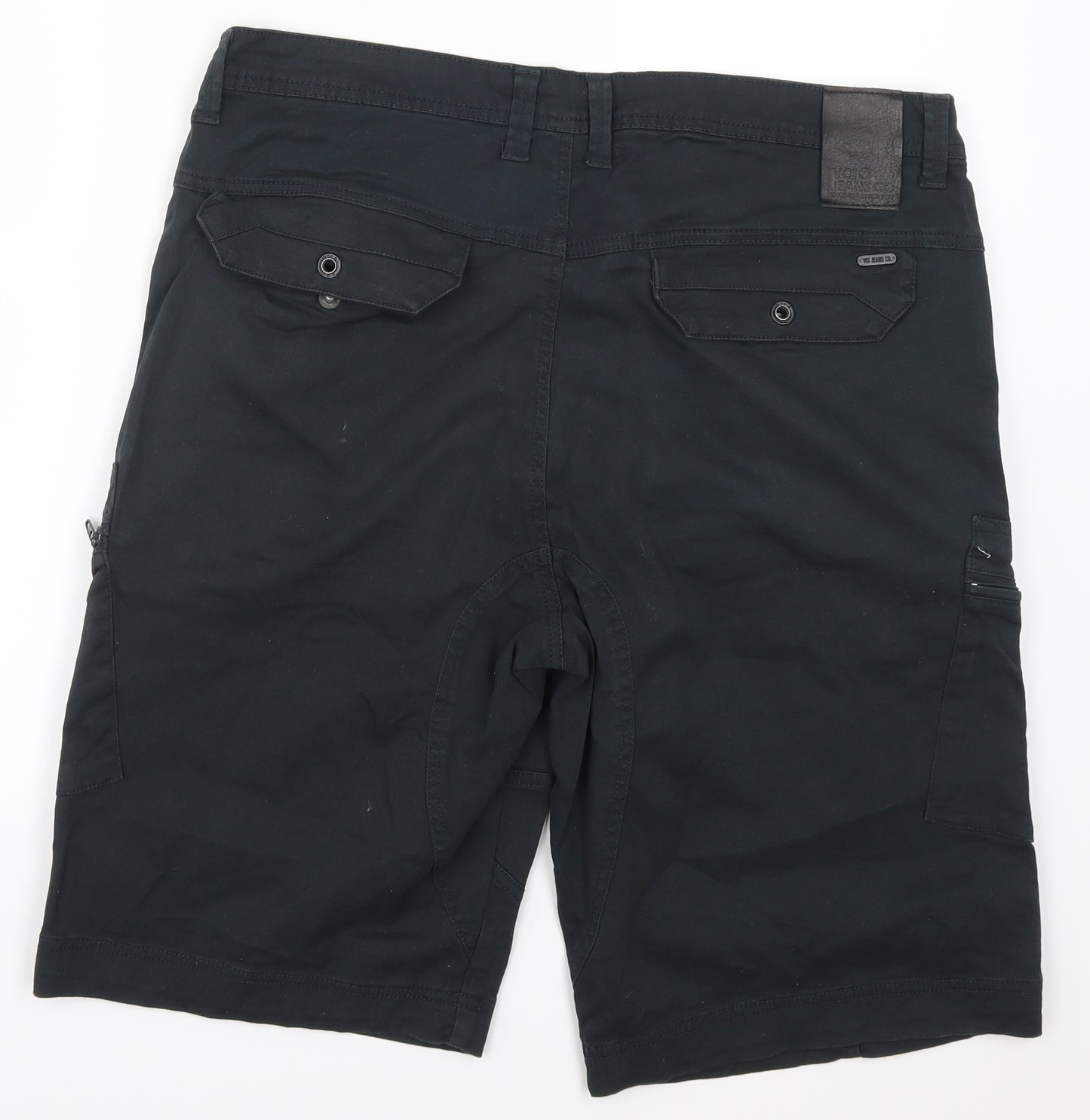 Voi Jeas=ns Mens Black   Cargo Shorts Size 34