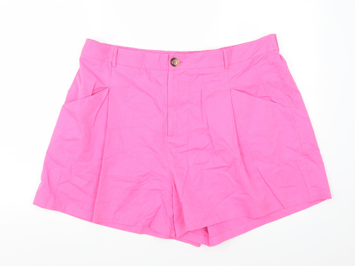 J&H Womens Pink Mom Shorts Size 39 in