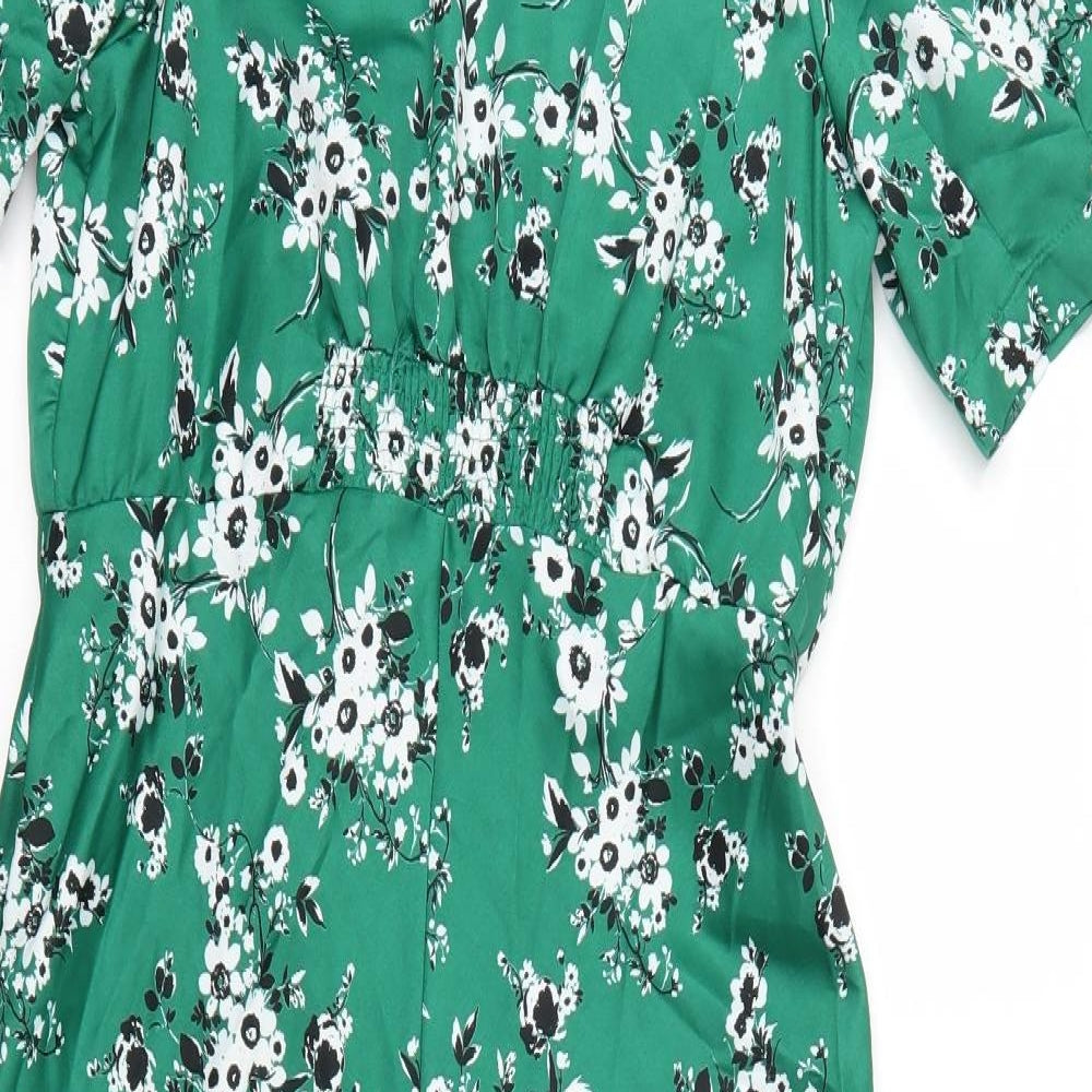 ASOS Womens Green Floral  Maxi  Size 12