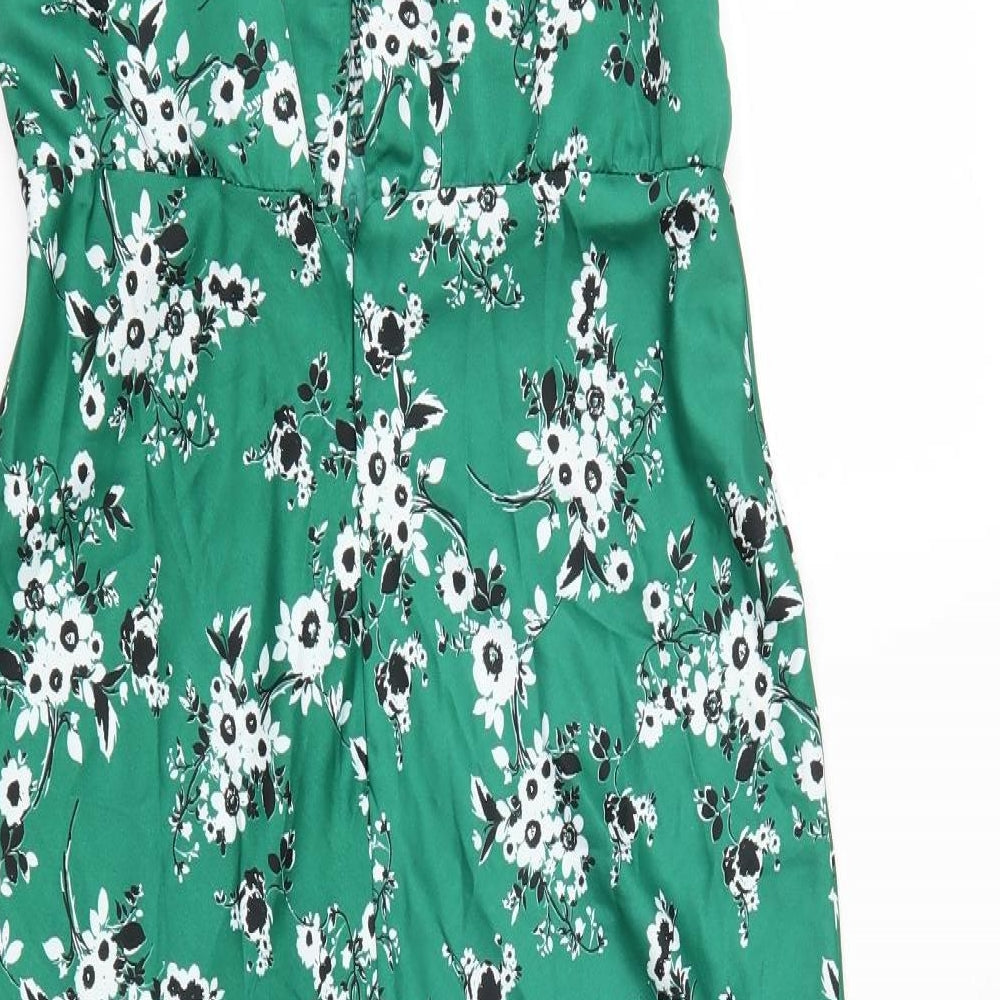 ASOS Womens Green Floral  Maxi  Size 12