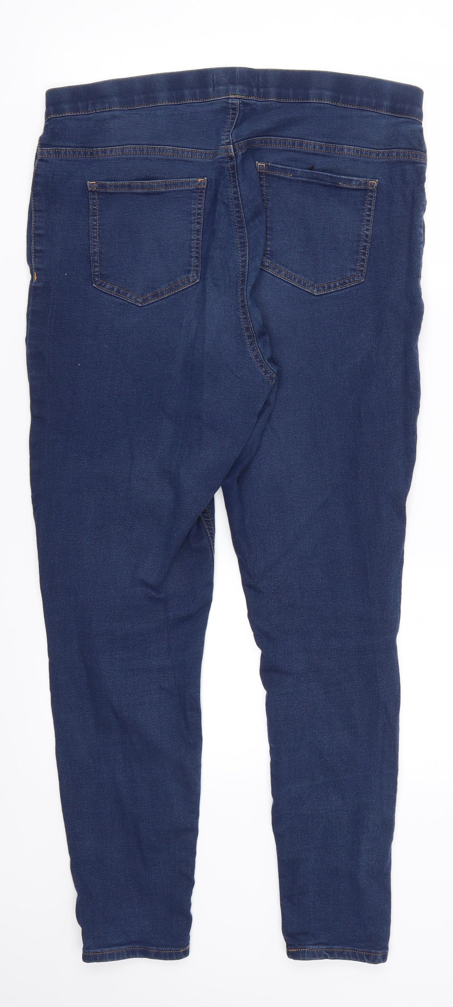 Preworn Womens Blue  Denim Jegging Jeans Size 34 in L27 in