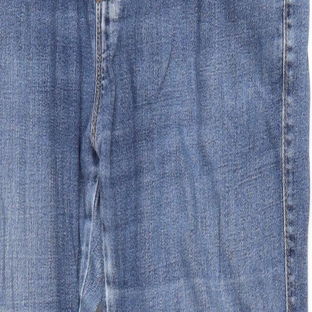 Marks and Spencer Womens Blue  Denim Straight Jeans Size 14 L28.5 in