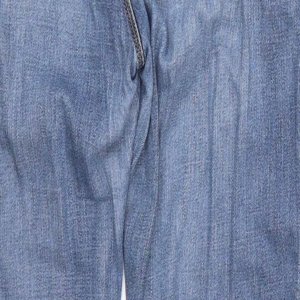 Marks and Spencer Womens Blue  Denim Straight Jeans Size 14 L28.5 in