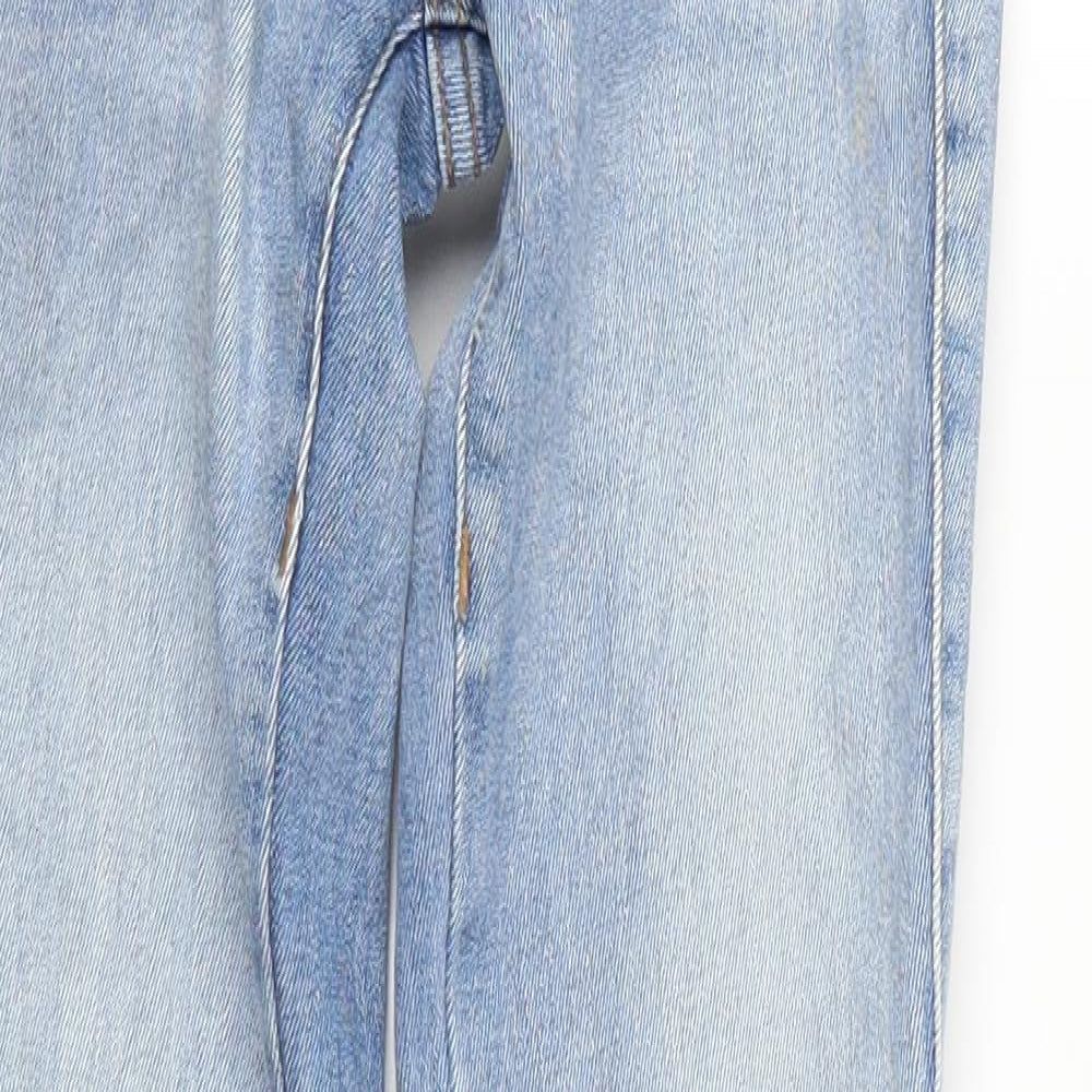 Never Denim Womens Blue  Denim Flared Jeans Size XS L31 in