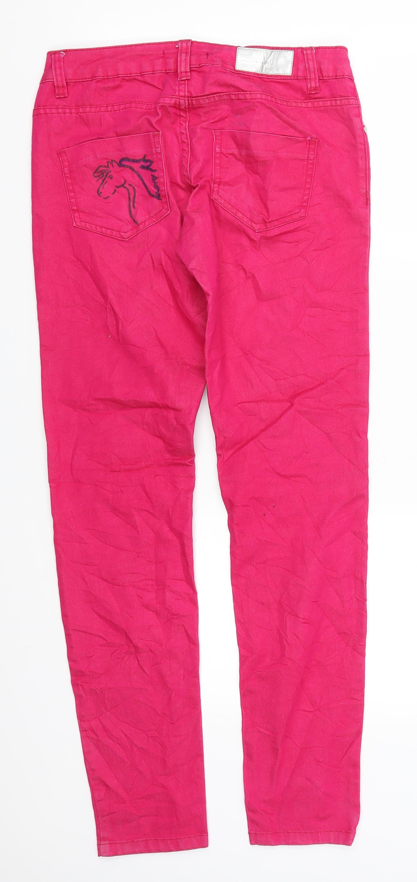 Blind Date Womens Pink  Denim Skinny Jeans Size 27 L32 in - Unicorn