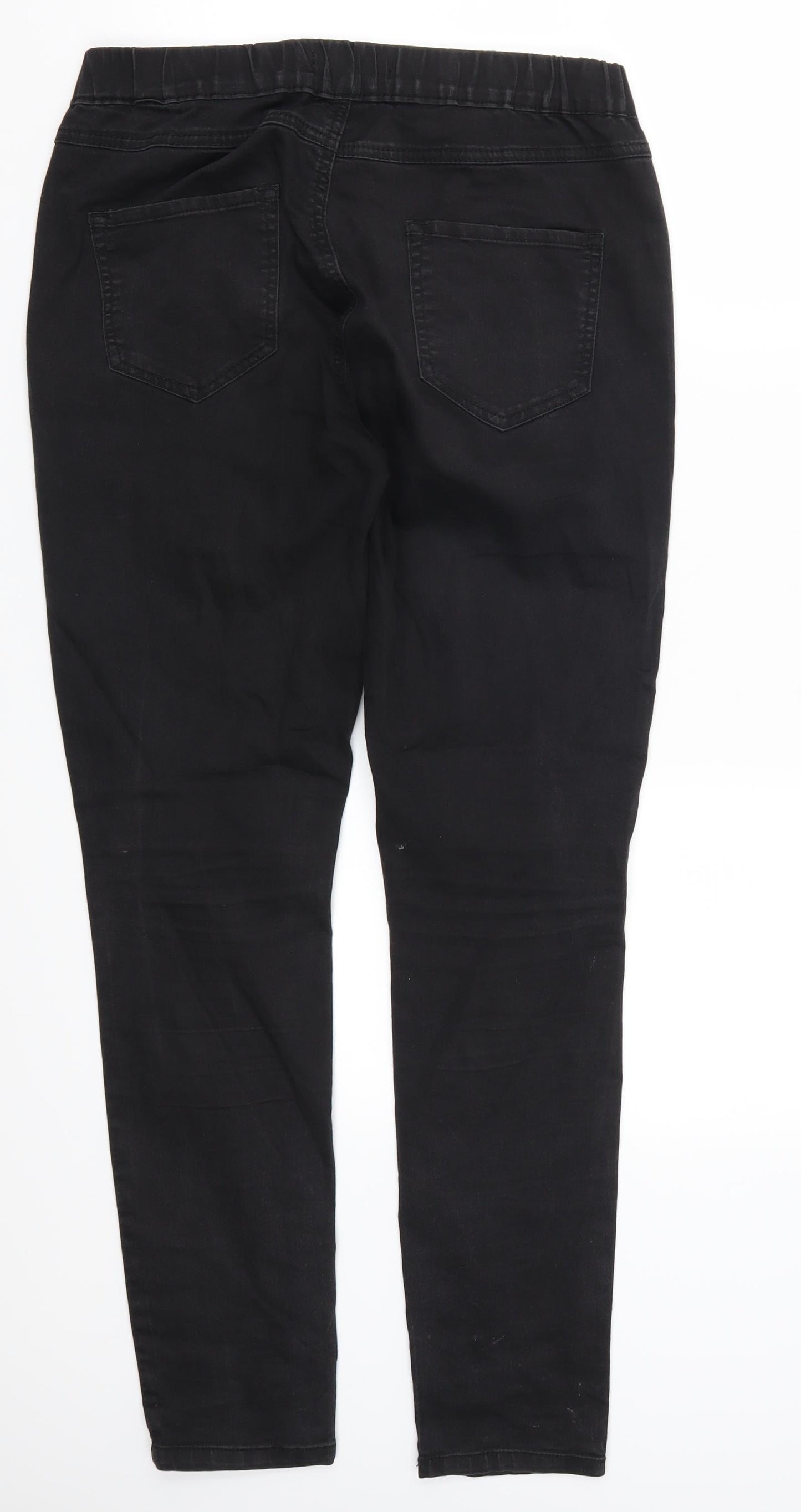 George Womens Black  Denim Jegging Jeans Size 12 L29 in