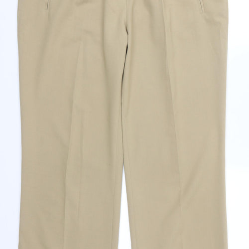 Femme Womens Beige   Trousers  Size 14 L31.5 in