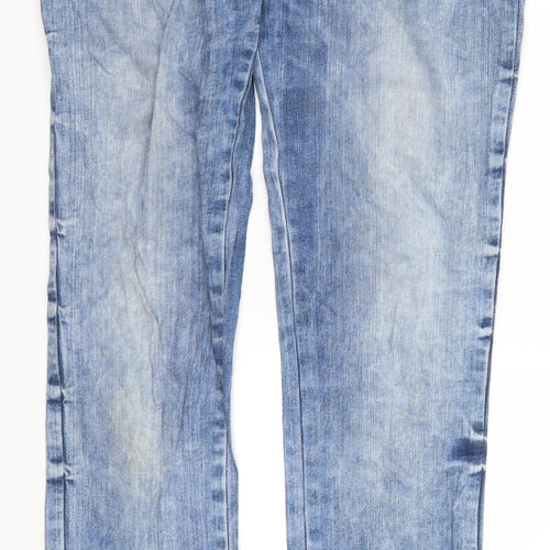 LTB Womens Blue  Denim Straight Jeans Size 30 in L36 in - Acid Wash