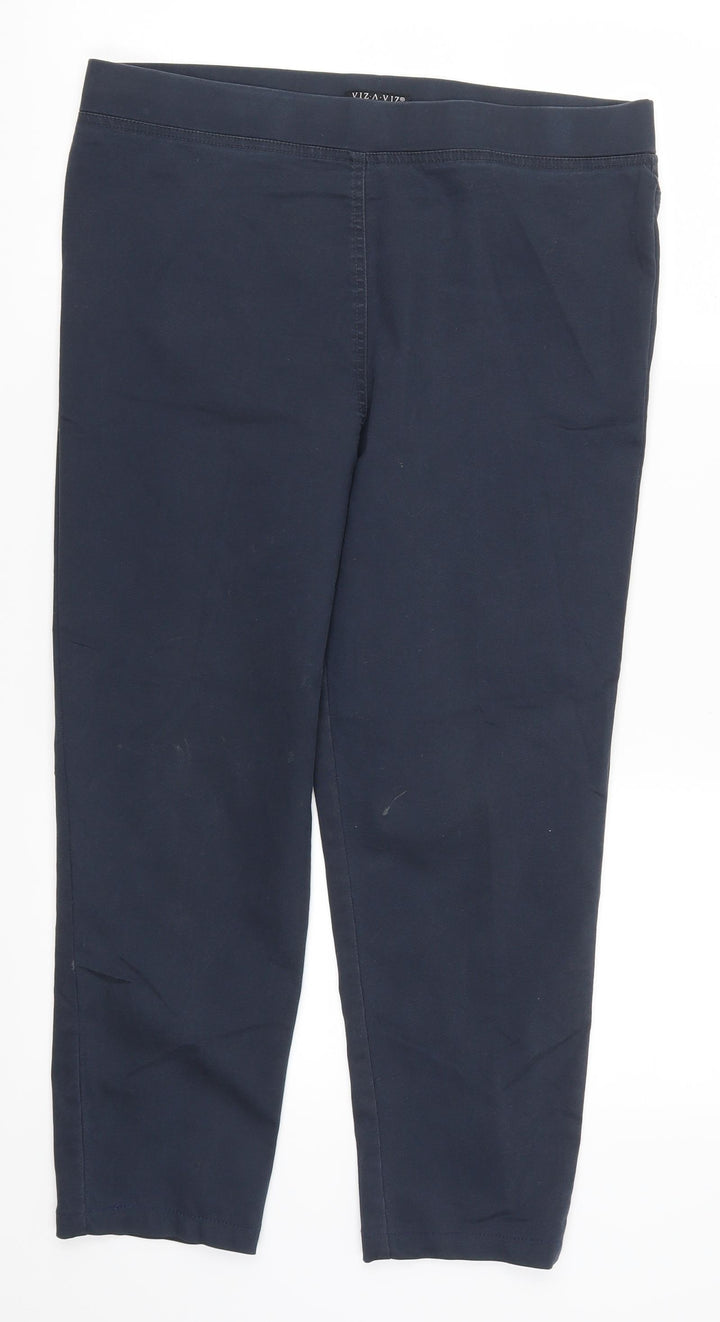 Viz a Viz Womens Blue Denim Jegging Jeans Size 12 L23 in