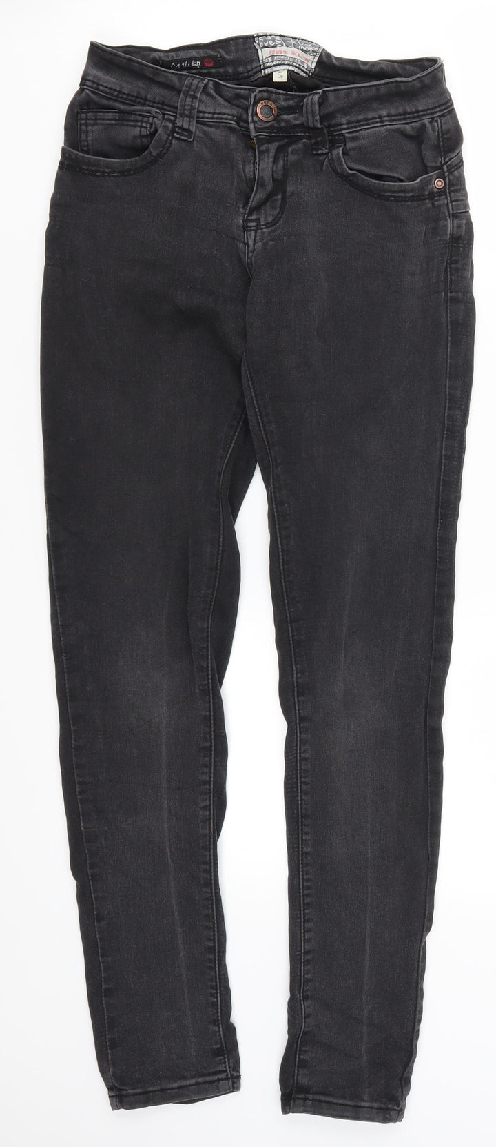 Hot Kiss Womens Grey Denim Skinny Jeans Size 26 in L29 in