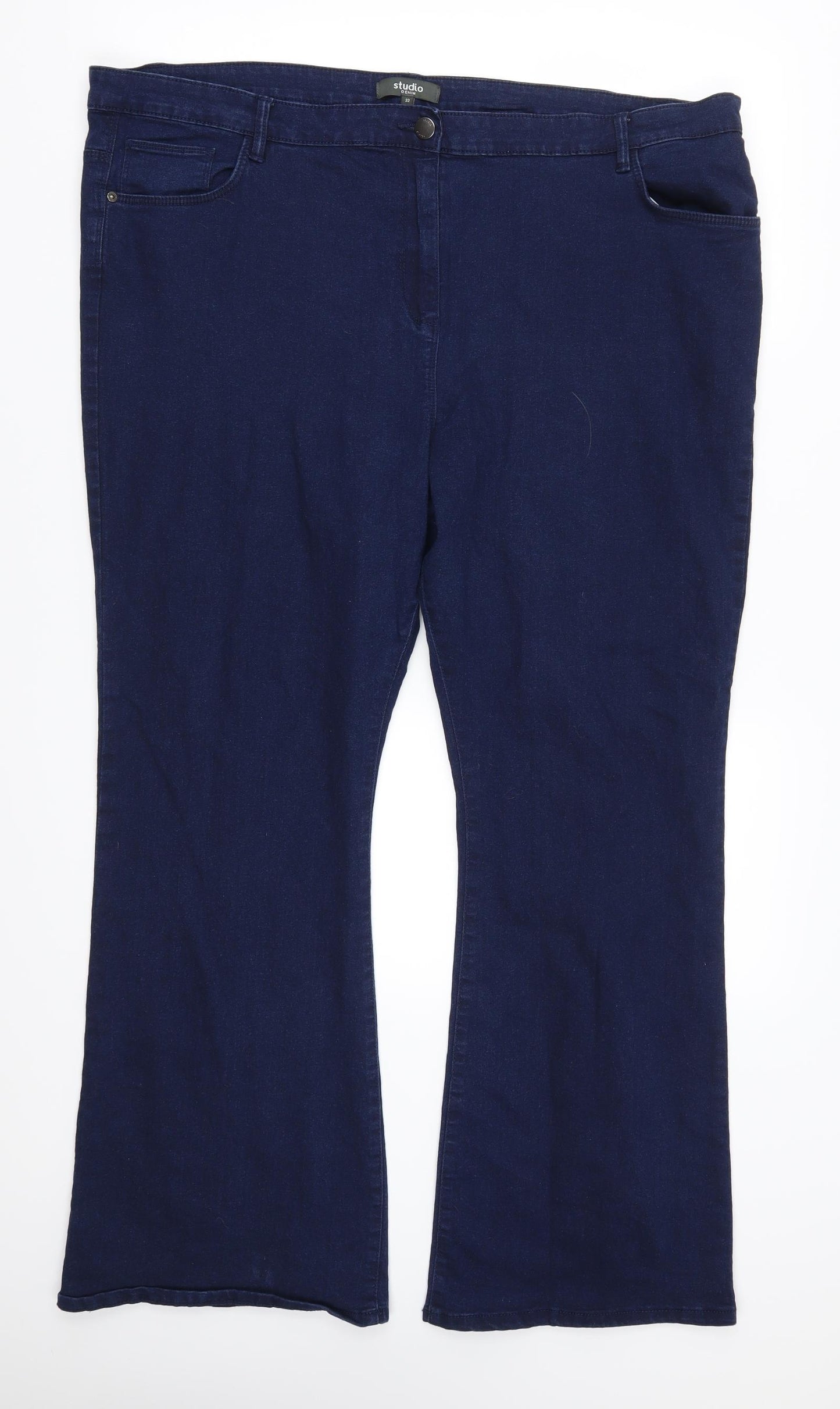 Studio Womens Blue  Denim Bootcut Jeans Size 22 L29.5 in