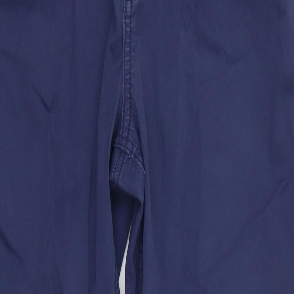 Marks and Spencer Womens Blue   Chino Trousers Size 32 in L28 in