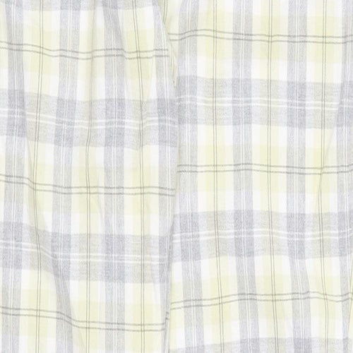 Zefrees Womens Yellow Check  Trousers  Size 14 L20 in