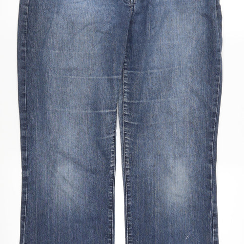 Cherokee Womens Blue  Denim Straight Jeans Size 14 L30 in