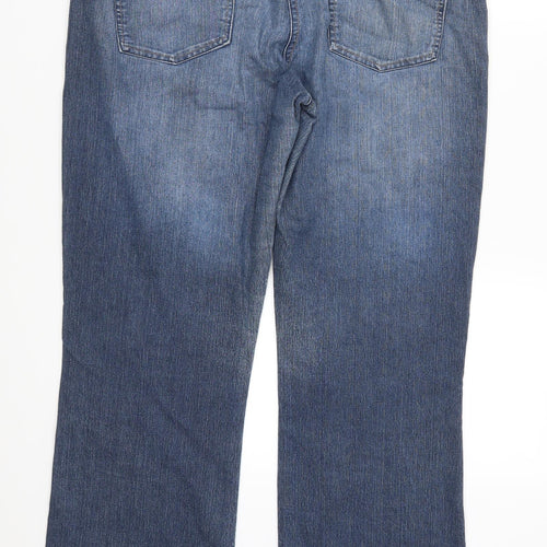 Cherokee Womens Blue  Denim Straight Jeans Size 14 L30 in