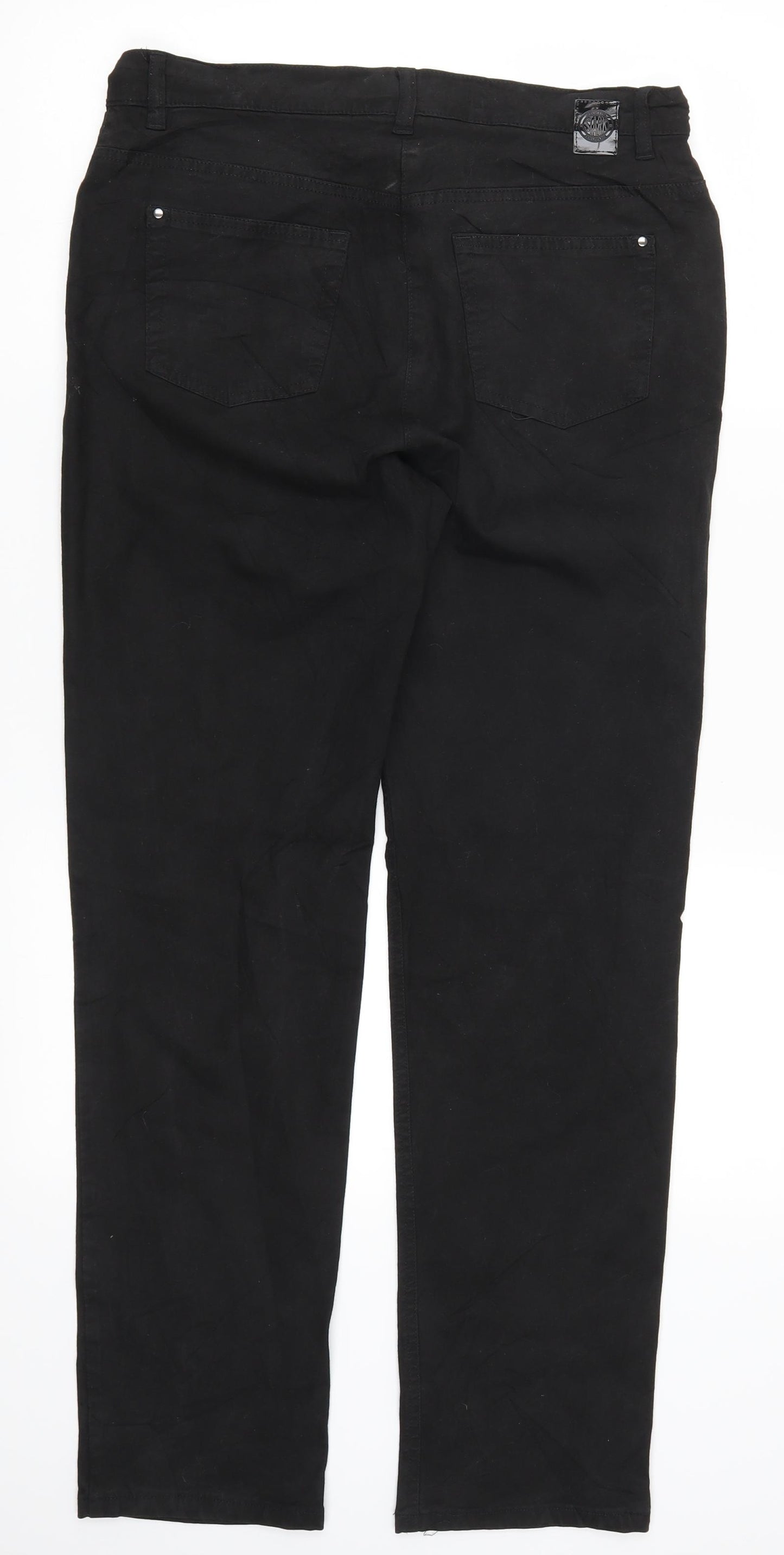 Stark Womens Black   Trousers  Size 14 L29 in